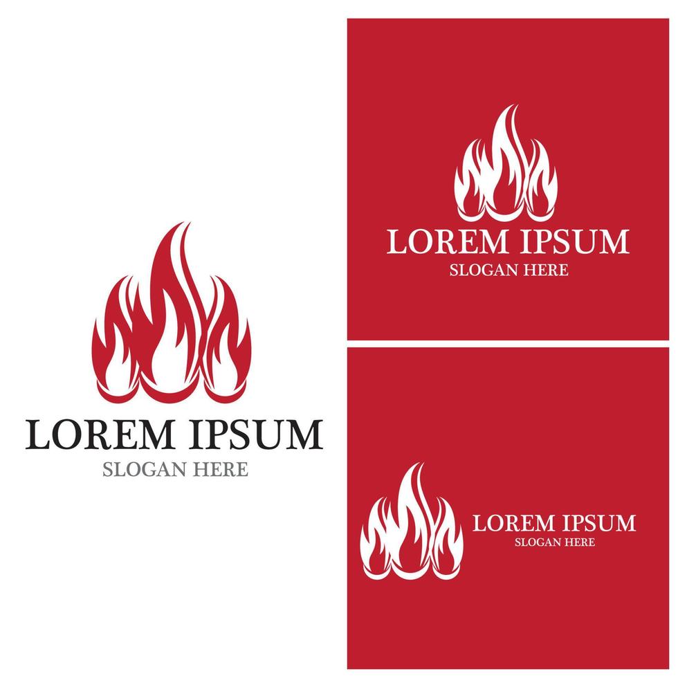 Fire flame icon and symbol vector illustration