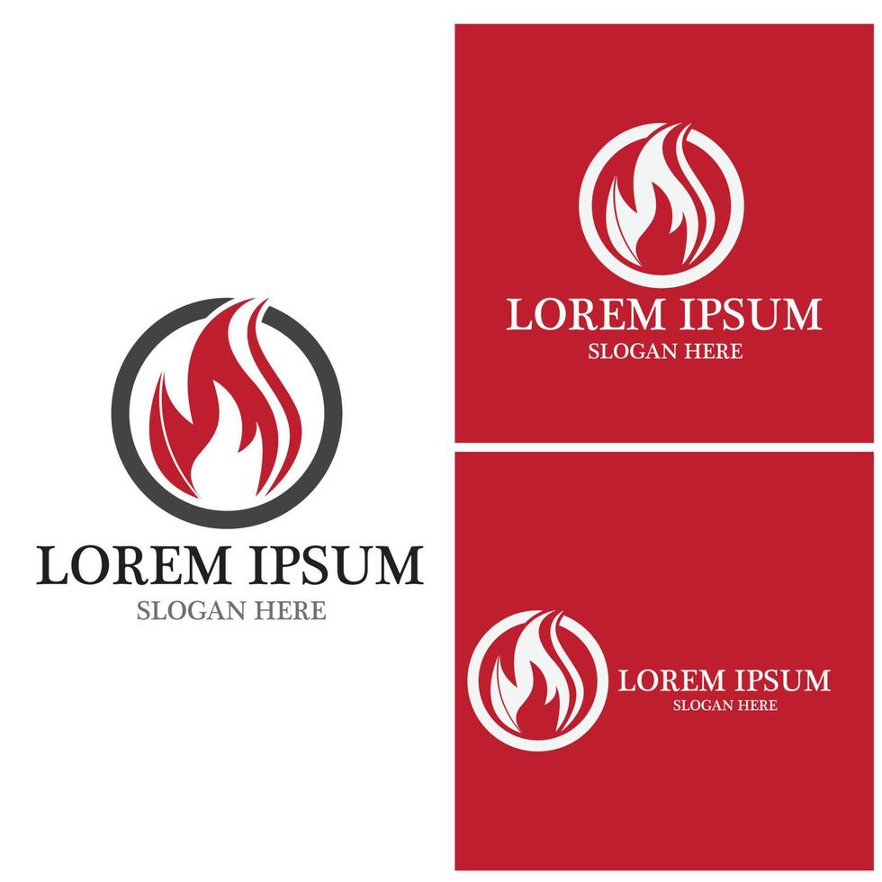 Fire flame icon and symbol vector illustration