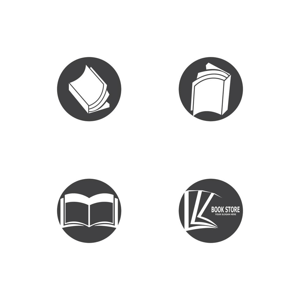 Book icon and symbol vector template