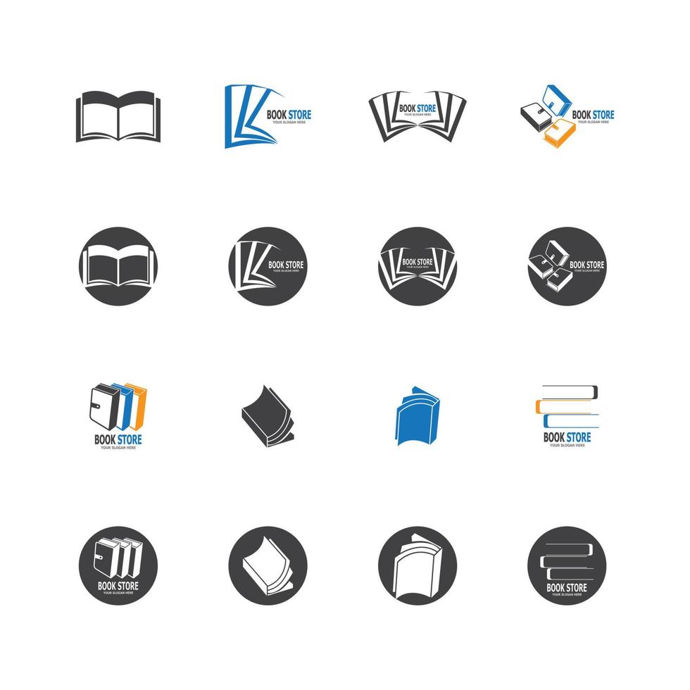 Book icon and symbol vector template