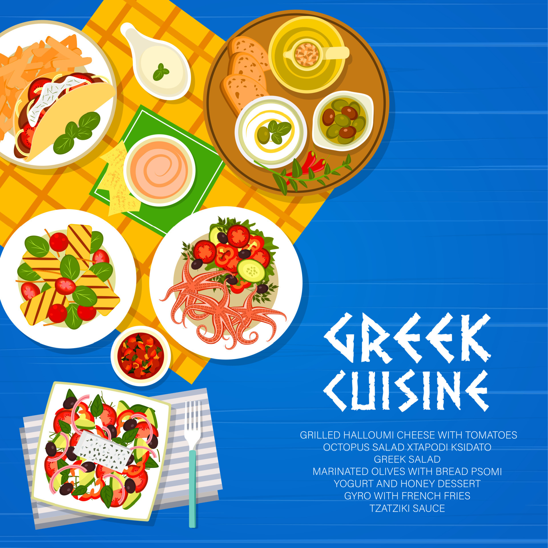 Greek Cuisine Greece Food And Mediterranean Menu 14636402 Vector Art greek-cuisine-greece-food-and-mediterranean-menu-14636402-vector-art