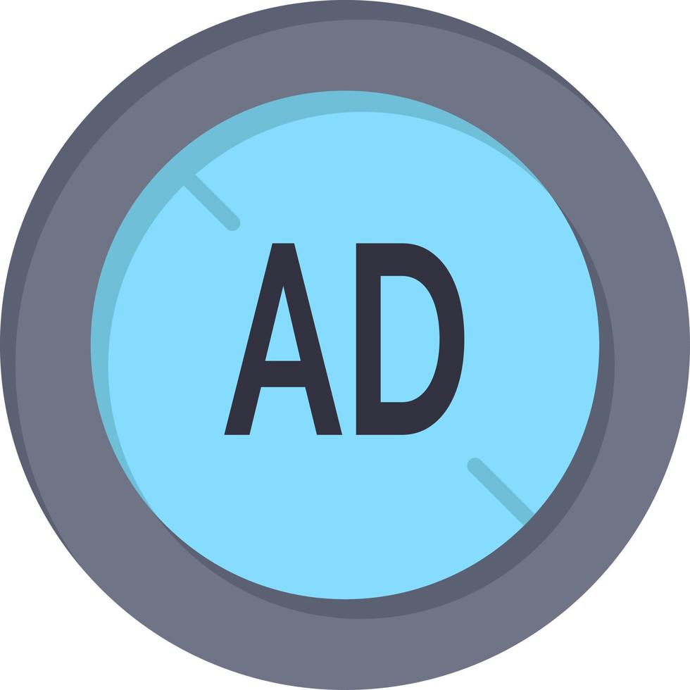 Ad Blocker Ad Blocker Digital  Flat Color Icon Vector icon banner Template