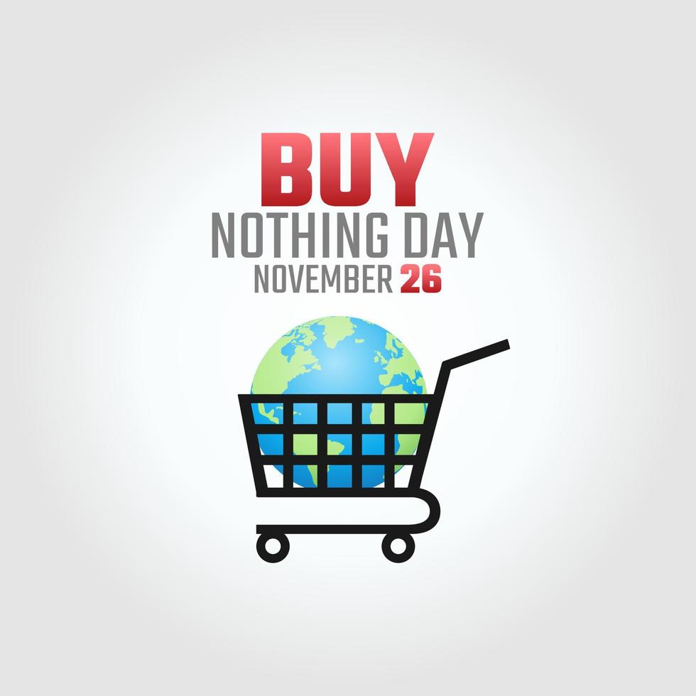 vector graphic of buy nothing day good for buy nothing day celebration