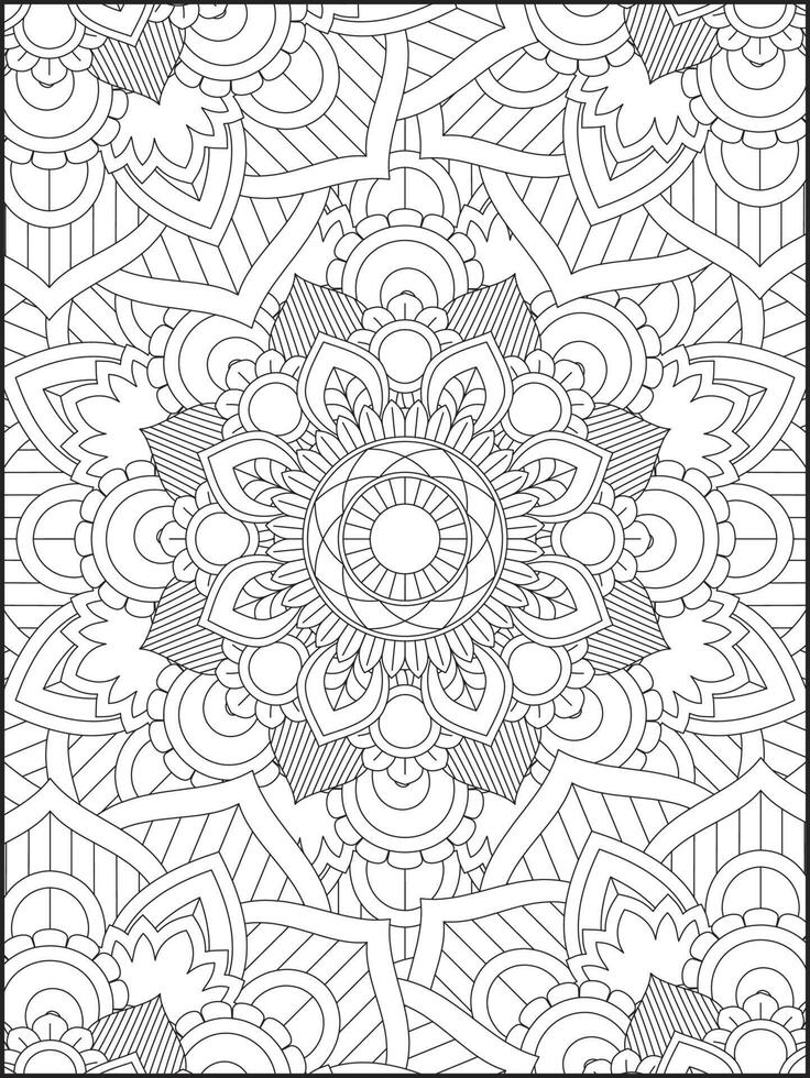 Libro de colorear mandala de flores para adultos. dibujos de mandalas para  colorear. página para colorear para niños y adultos. 14636811 Vector en  Vecteezy