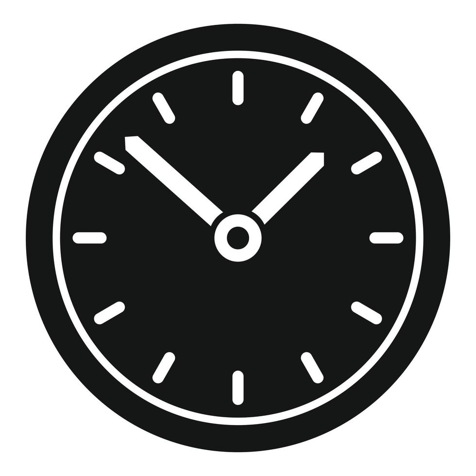 Wall watch icon, simple style vector