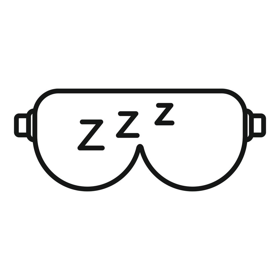 Sleeping mask icon, outline style 14636836 Vector Art at Vecteezy