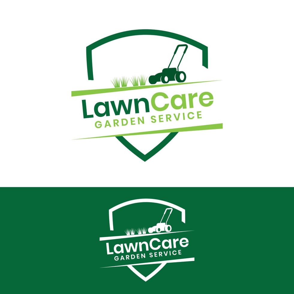 Lawn mower logo design vector