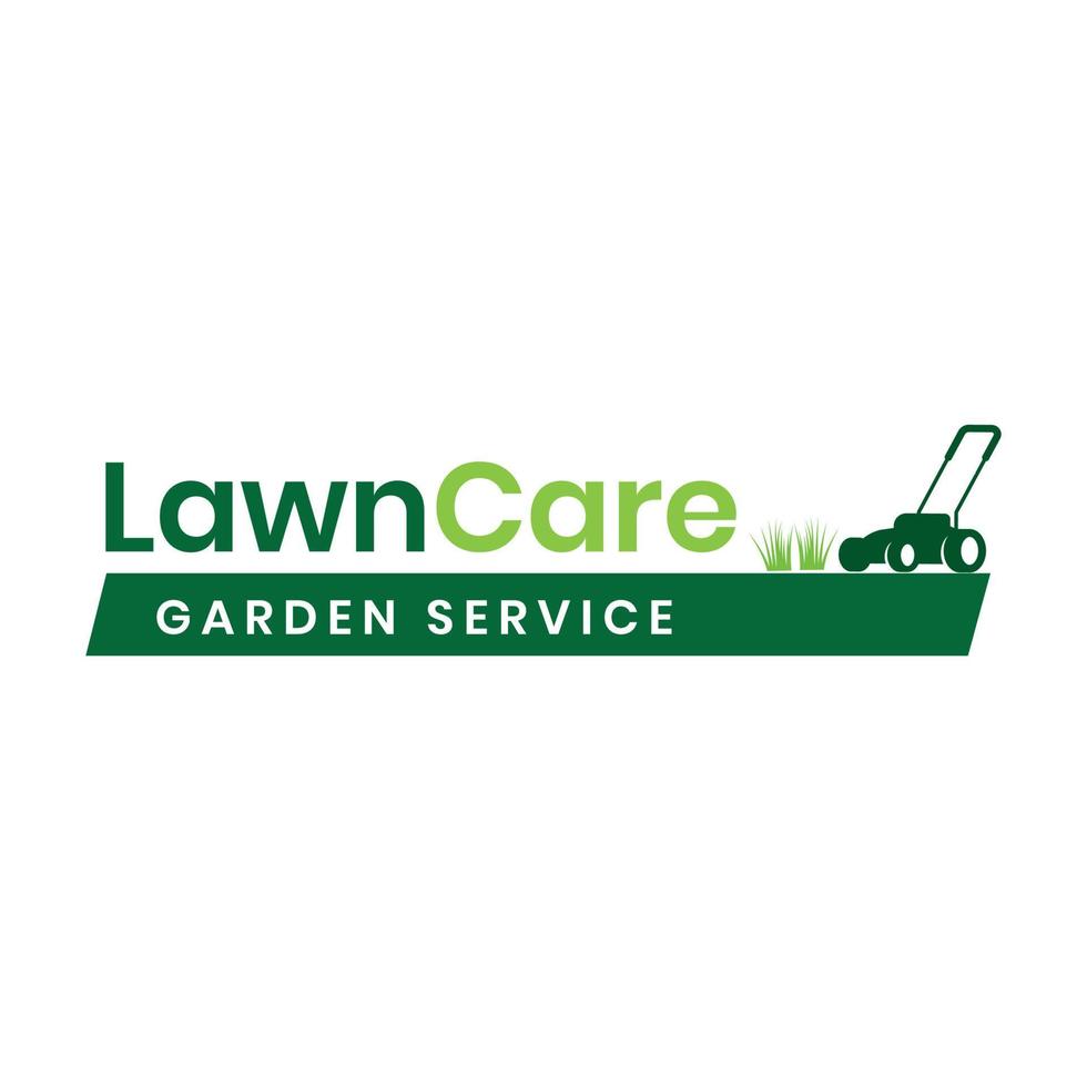Lawn mower logo design vector