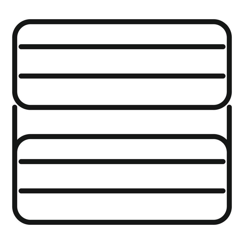Dryer net icon, outline style vector