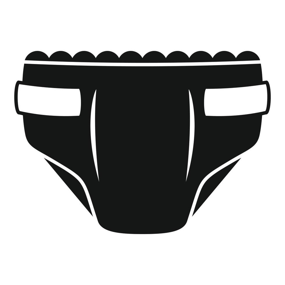 Antibacterial diaper icon, simple style vector