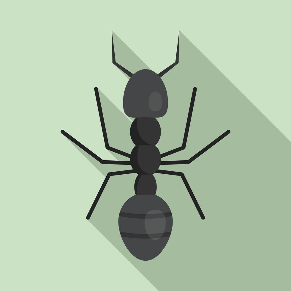 Farmer ant icon, flat style vector