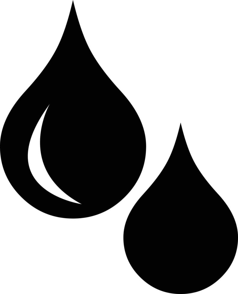 the drop water of oil icon. drop of water icon. blood drop icon vector