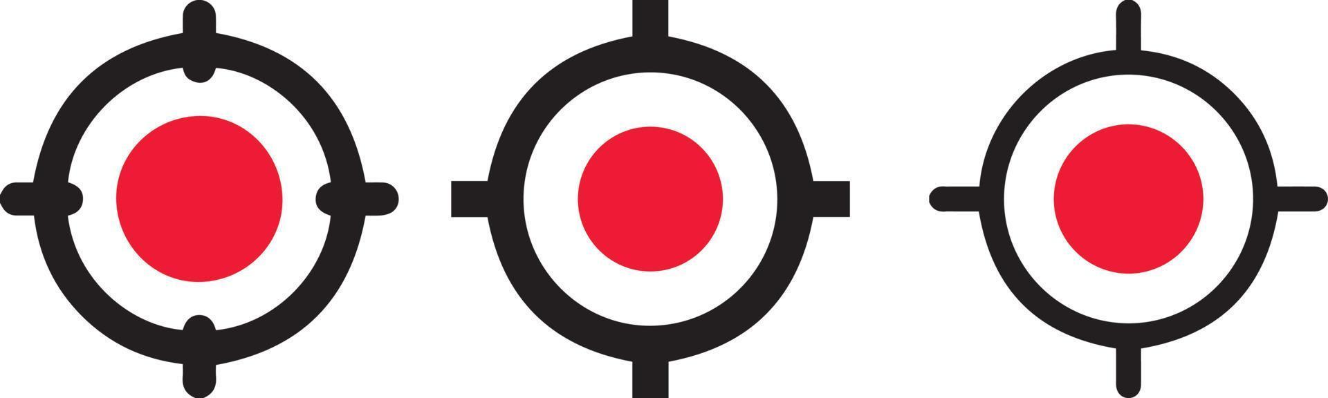 sniper rifle target. Focus target vector icon. Target goal icon. target focus arrow