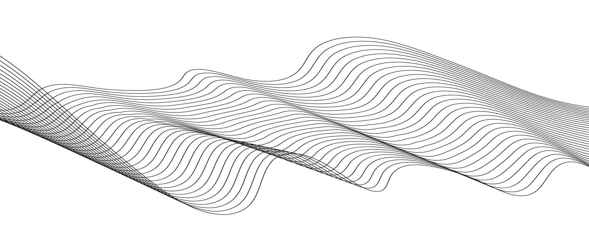 lines wave abstract stripe design. Curvy White Surfaces. Modern Abstract Background. Digital frequency track equalizer vector