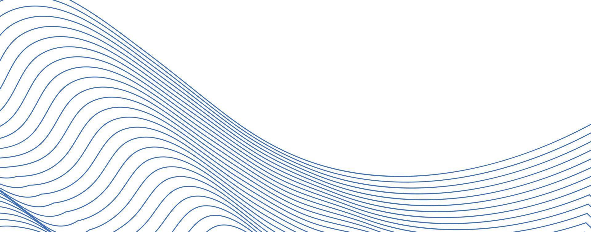 blue lines abstract futuristic tech background. Vector digital art banner