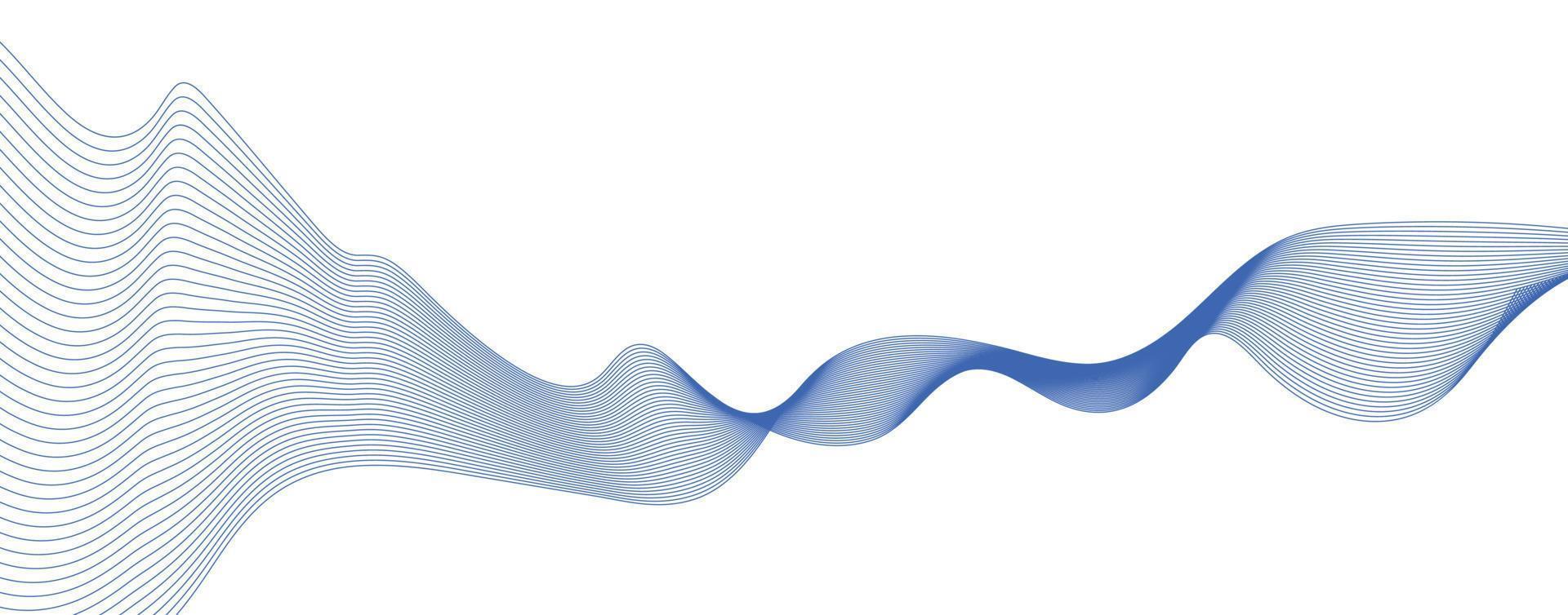 blue line minimalistic. line round abstract pattern design. round lines abstract futuristic tech background. Vector digital art banner