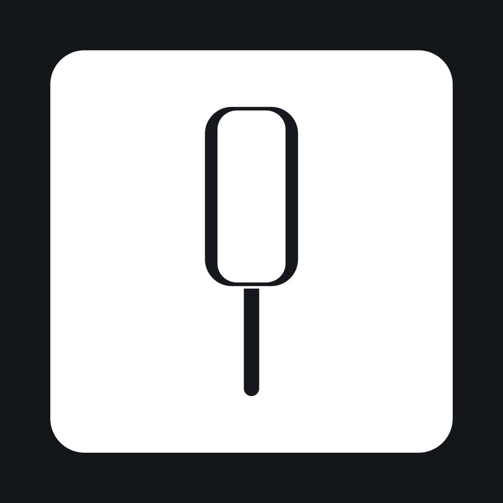 Popsicle icon, simple style vector