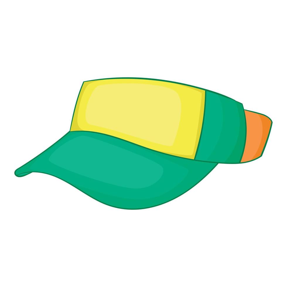 Cap without top icon, cartoon style vector