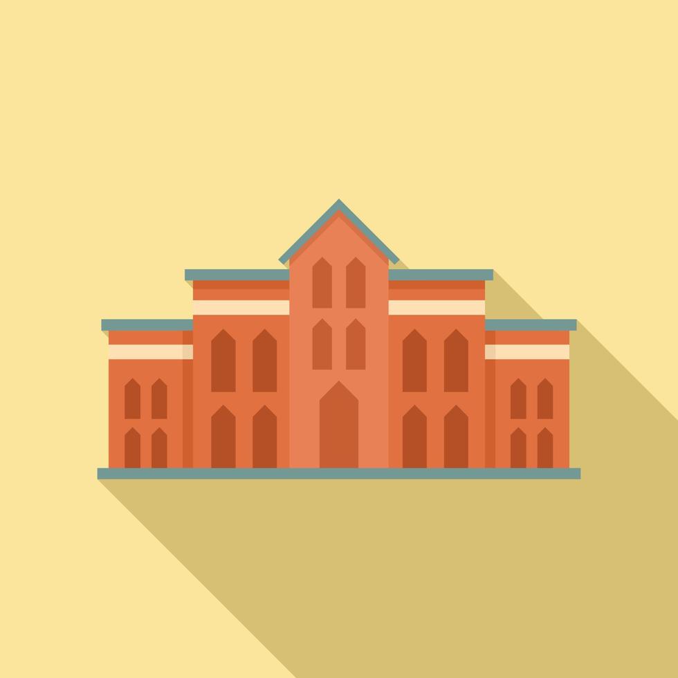 City sightseeing icon, flat style vector