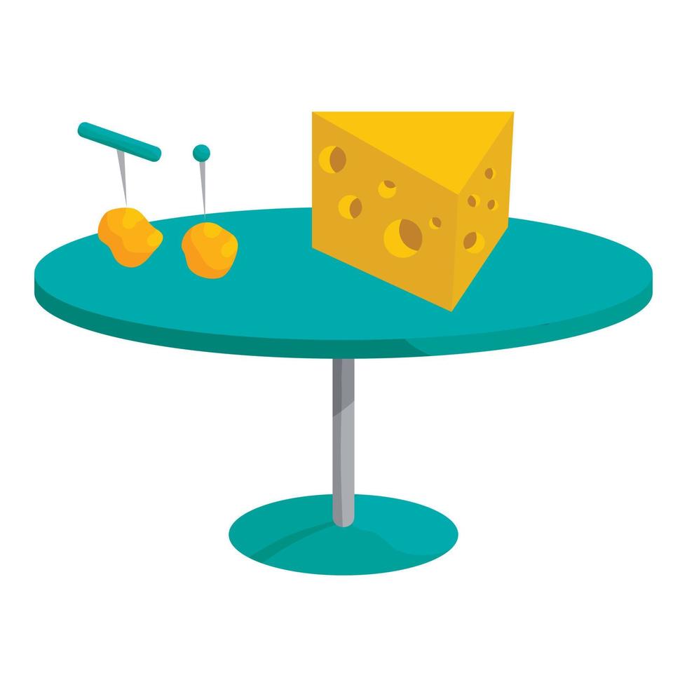 Cheese concept, cartoon style. vector