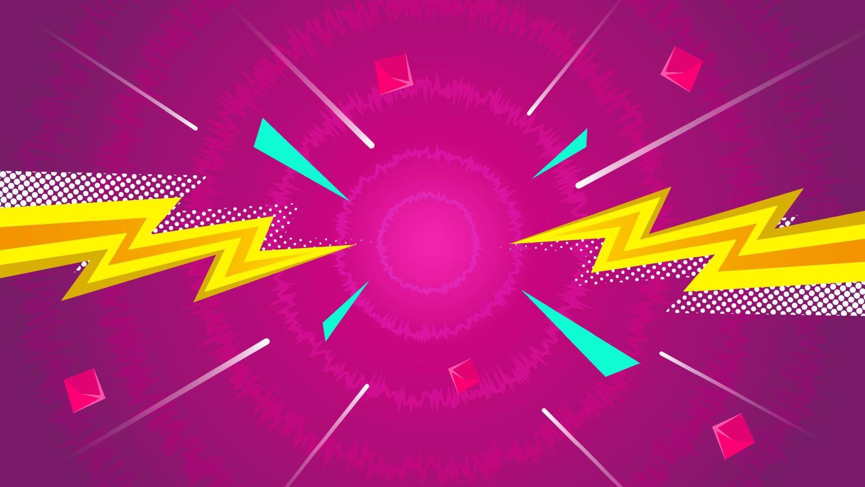 Purple Comic Halftone Background vector