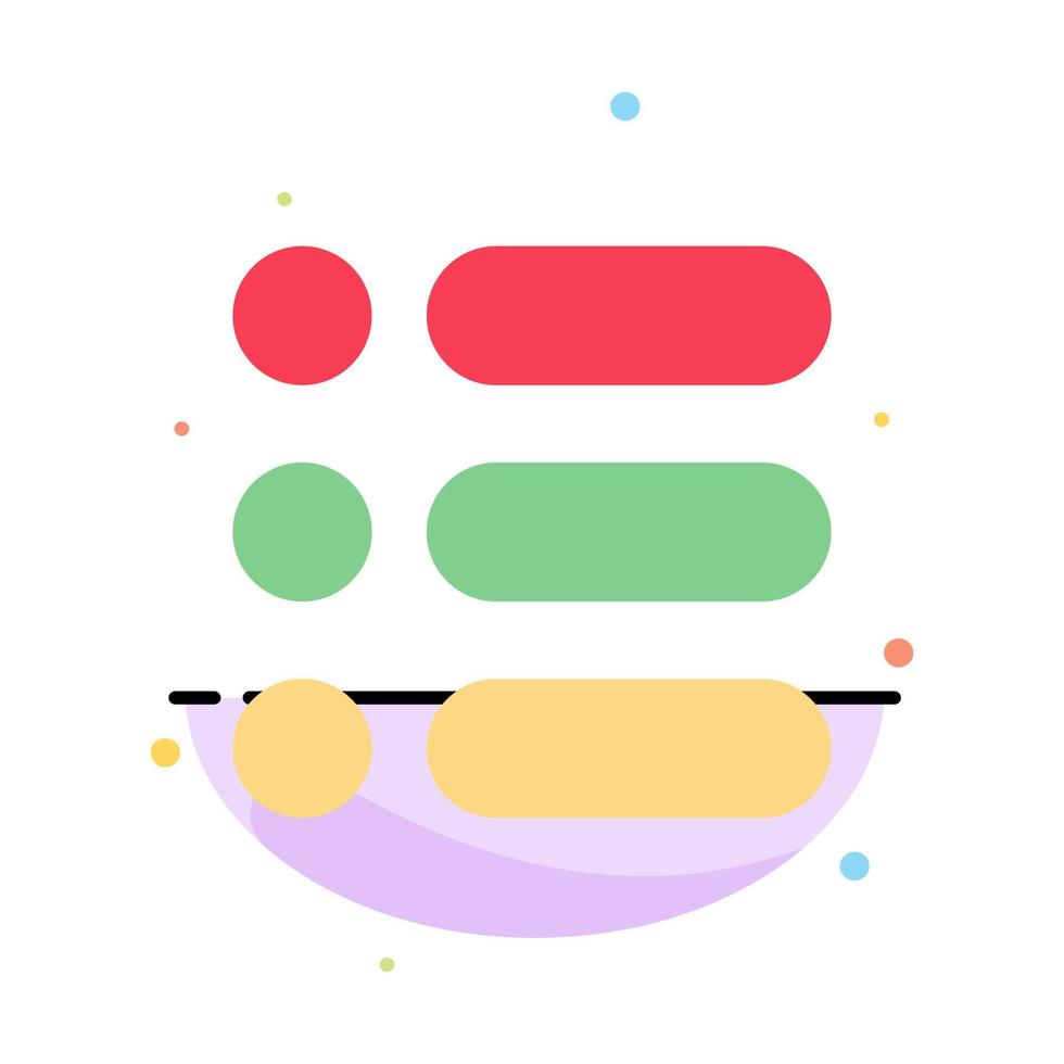 List Task Text Write Abstract Flat Color Icon Template vector