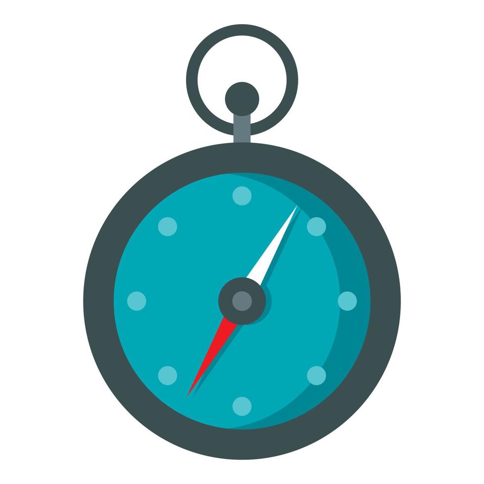 Compass icon, flat style vector