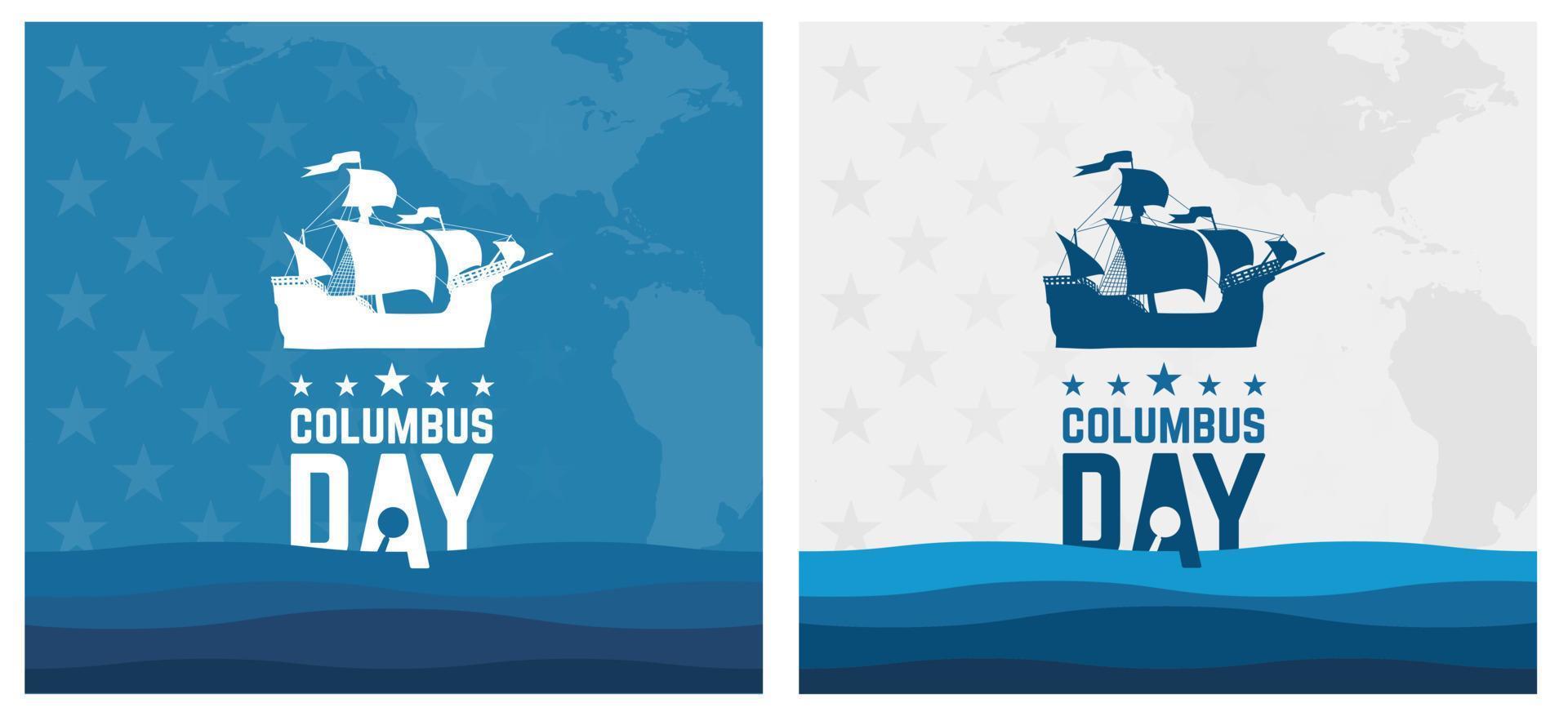 Vector graphic of colombus day