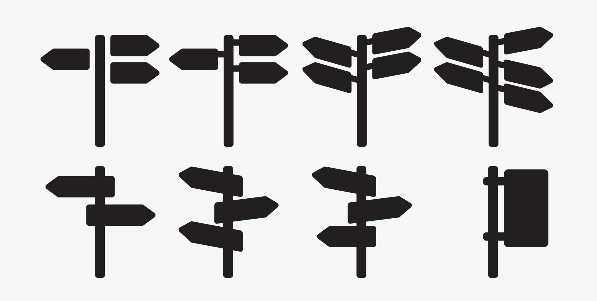 gráfico vectorial de poste indicador, poste indicador, signo vector