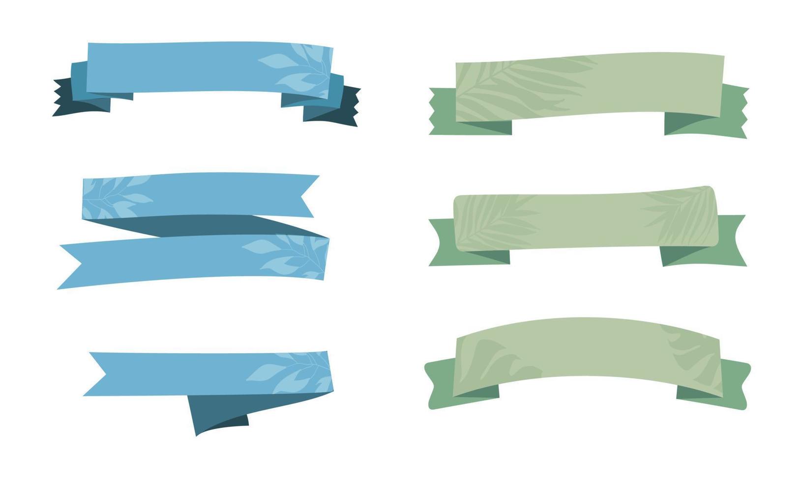 Vector graphic of  ribbons