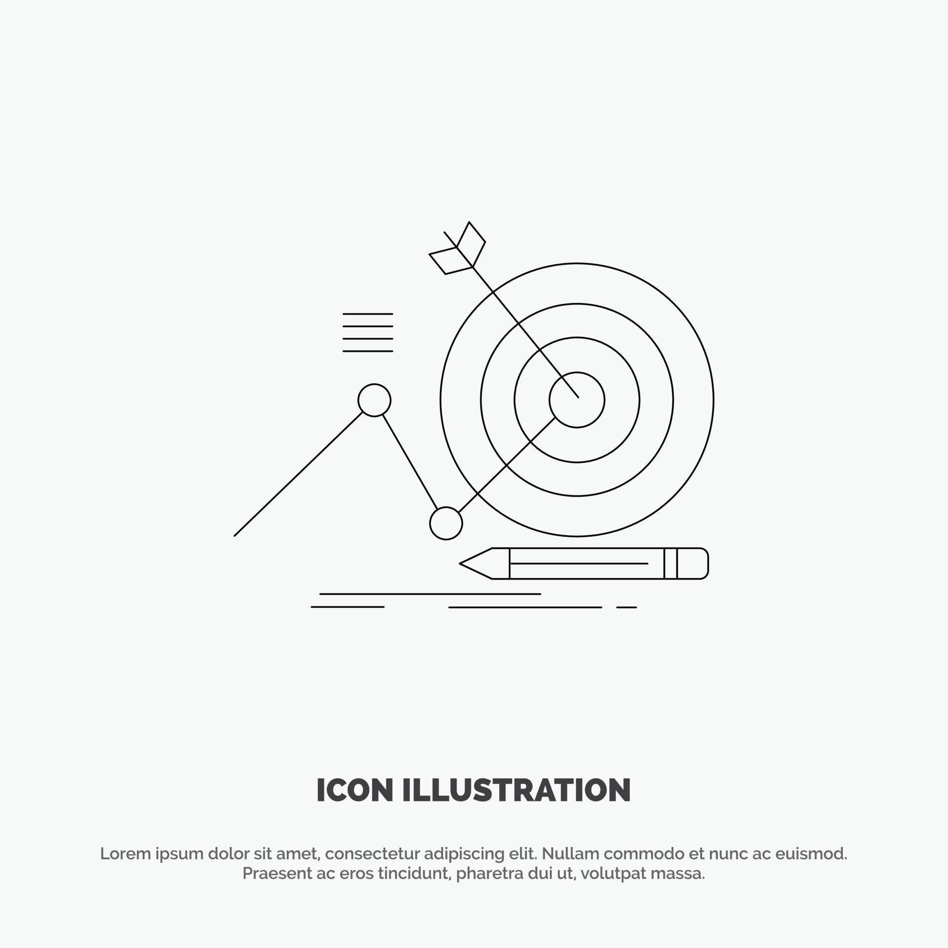 Target Success Goal Focus Line Icon Vector 14637758 Vector Art at Vecteezy