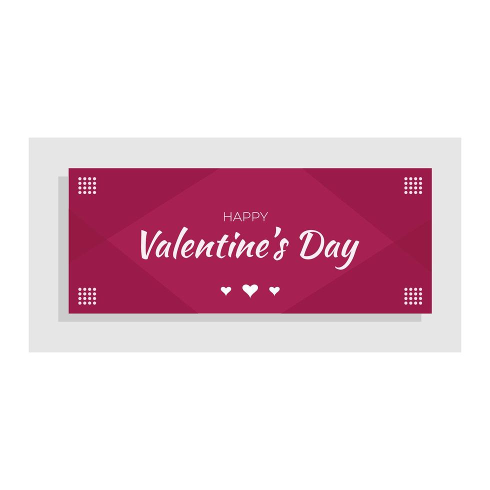 Happy Valentine's Days Banner Design vector
