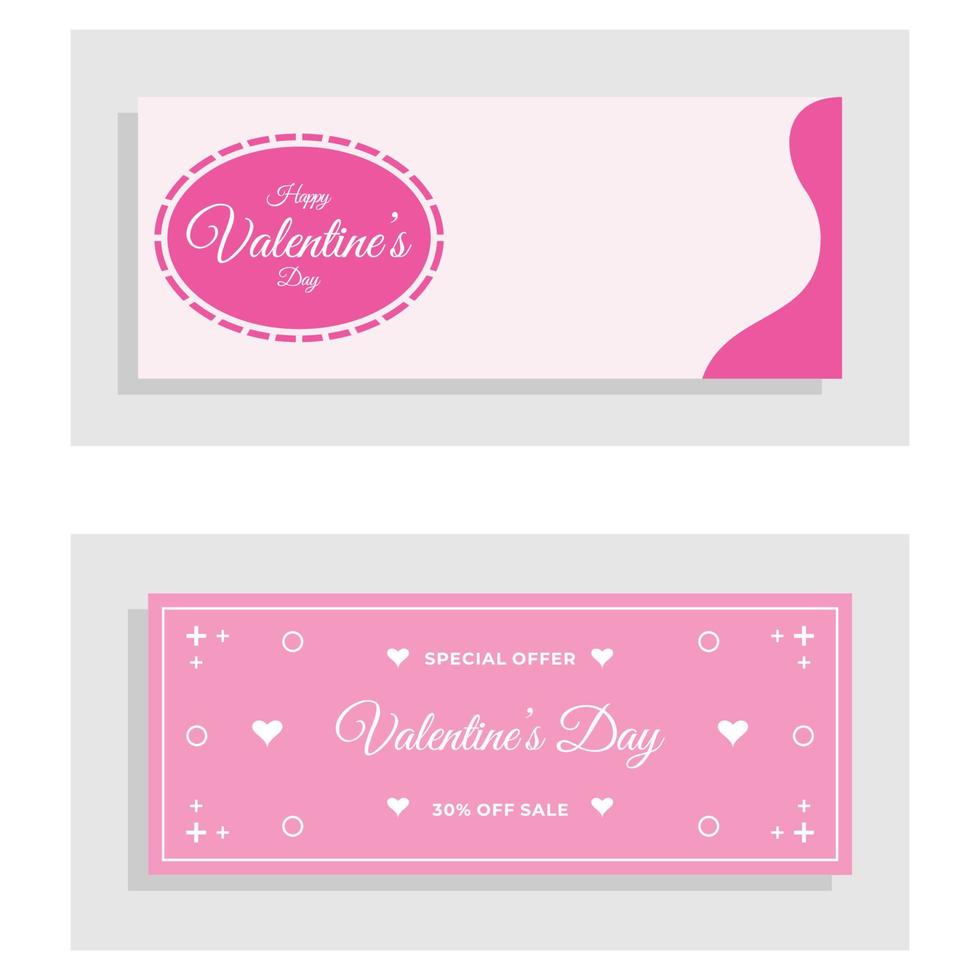 Happy Valentine's Days Banner Design vector