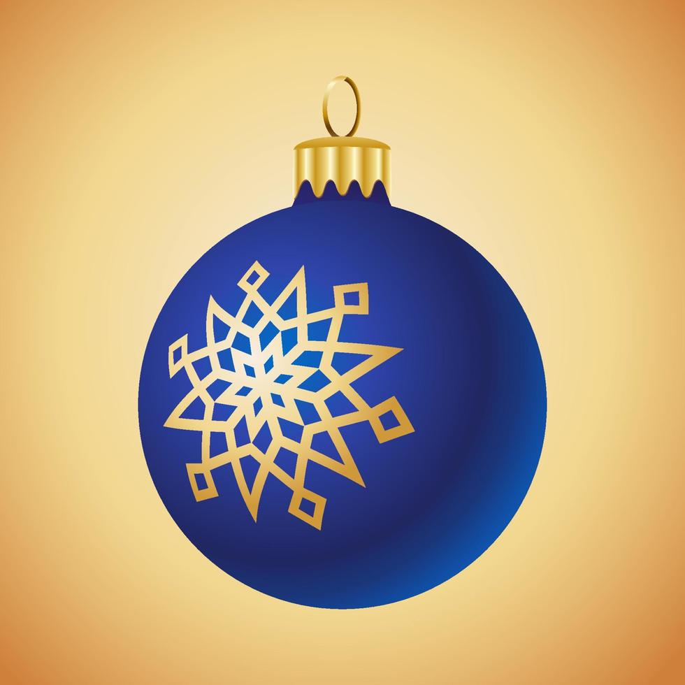 Christmas ornament illustration isolated. Christmas tree shiny bauble illustration. Christmas matte decoration vector
