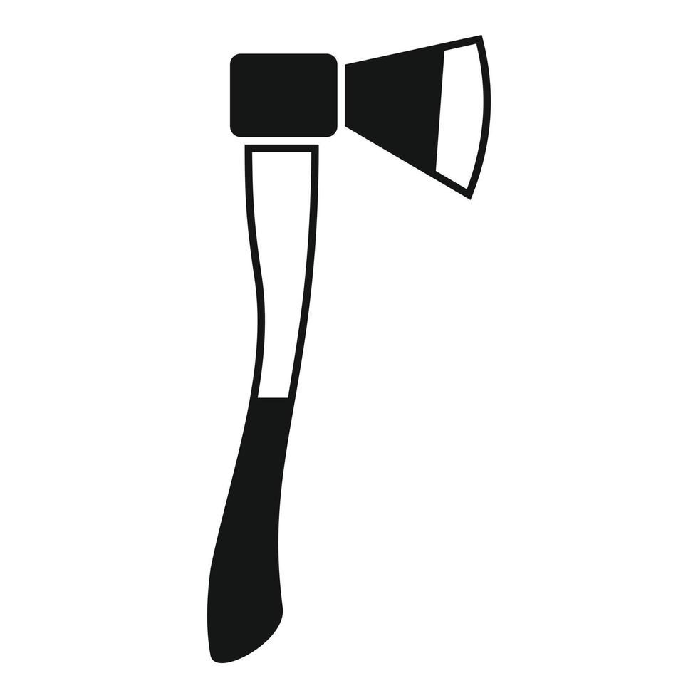 Carpenter axe icon, simple style vector