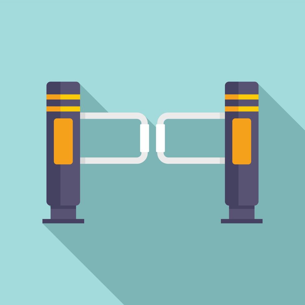 Control turnstile icon, flat style vector