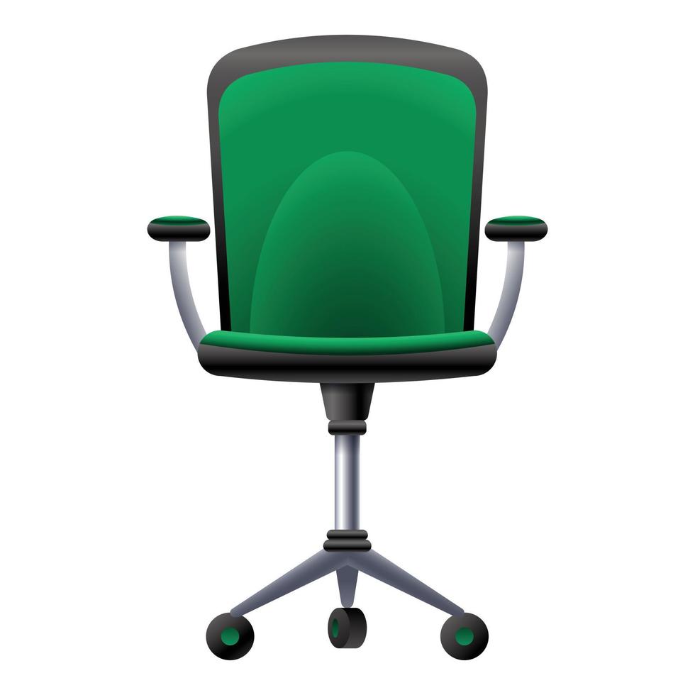 Kid desk chair icon, cartoon style vector