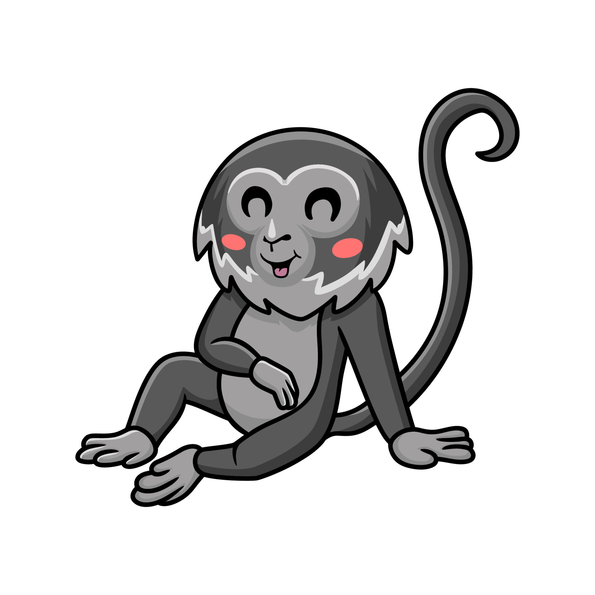 Cute Black Spider Monkey Cartoon Sitting 14638360 Vector Art At Vecteezy Cute Black Spider Monkey Cartoon Sitting 14638360 Vector Art At Vecteezy