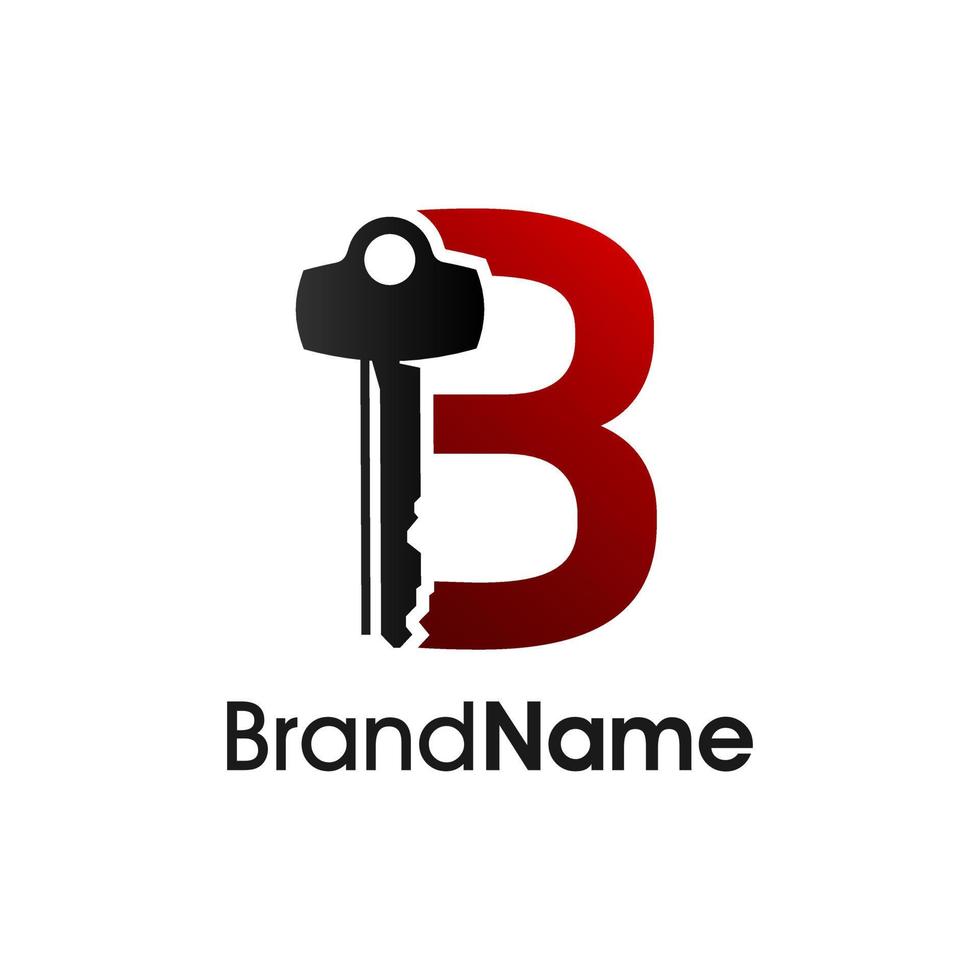 Modern Initial B Key vector