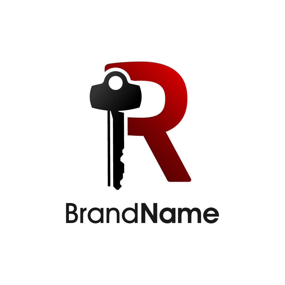 Modern Initial R Key vector