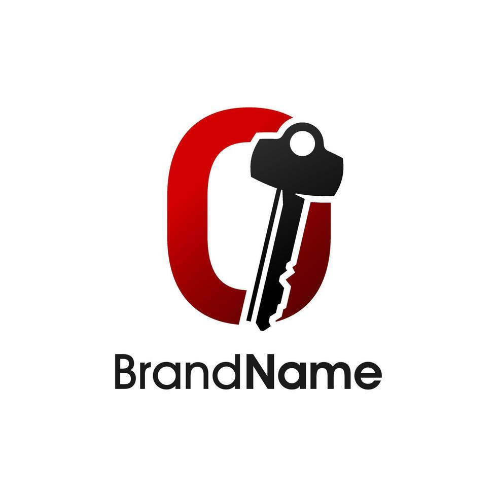 Modern Initial O Key vector