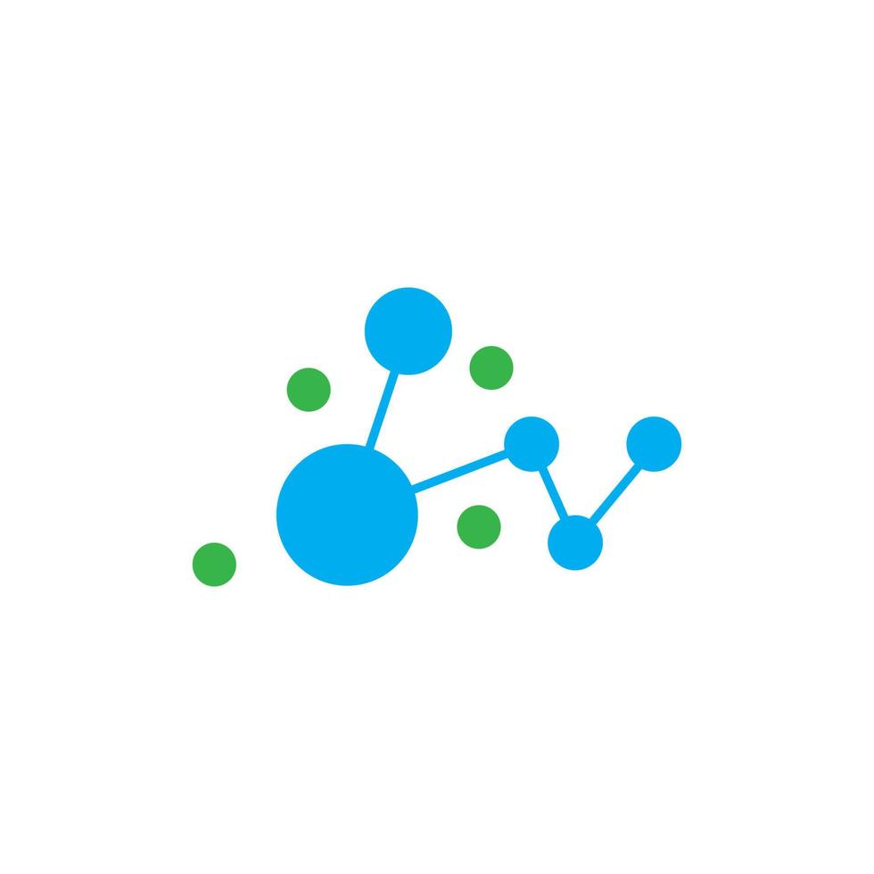Molecule icon vector