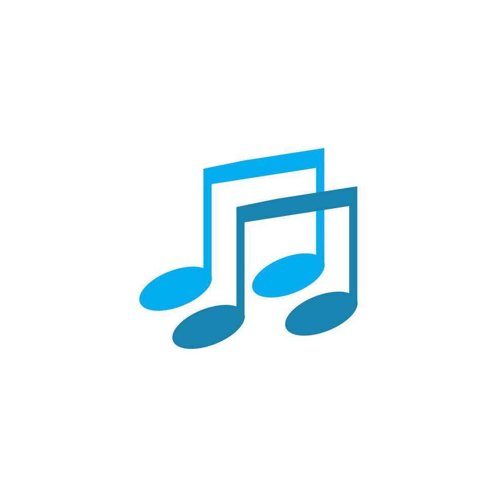 Music note logo vector