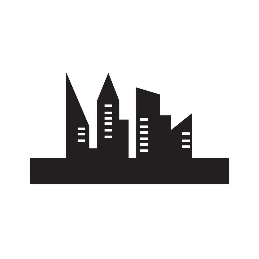 Modern City skyline logo vector