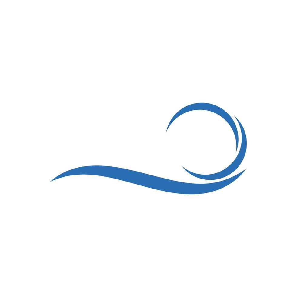 Water wave Logo design vector
