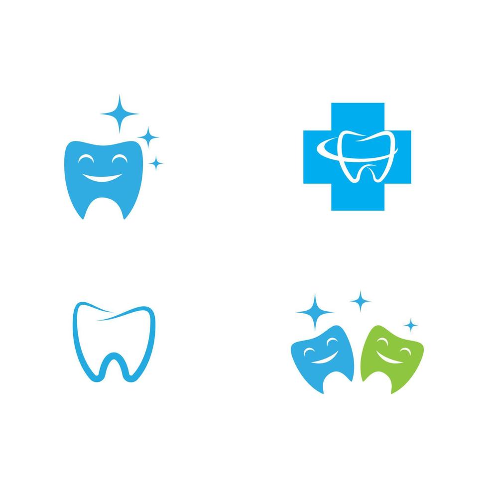 plantilla de logotipo dental vector