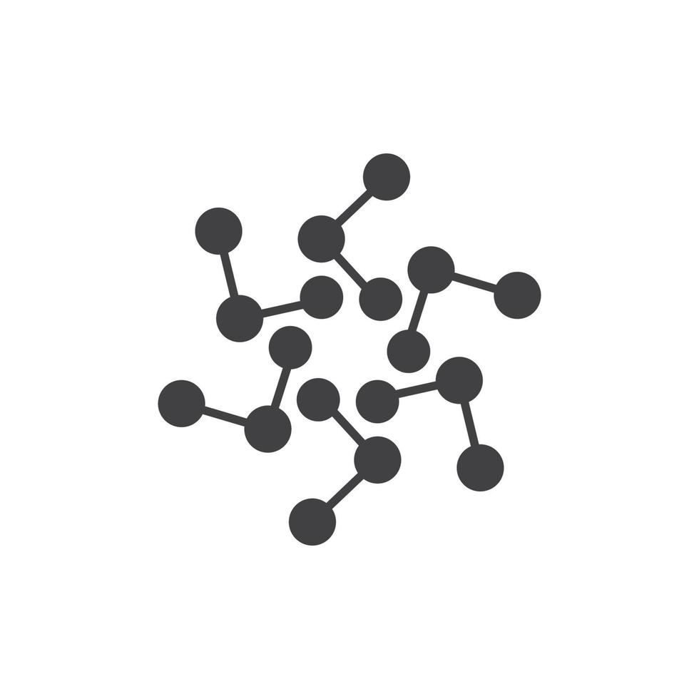 molecule logo vector