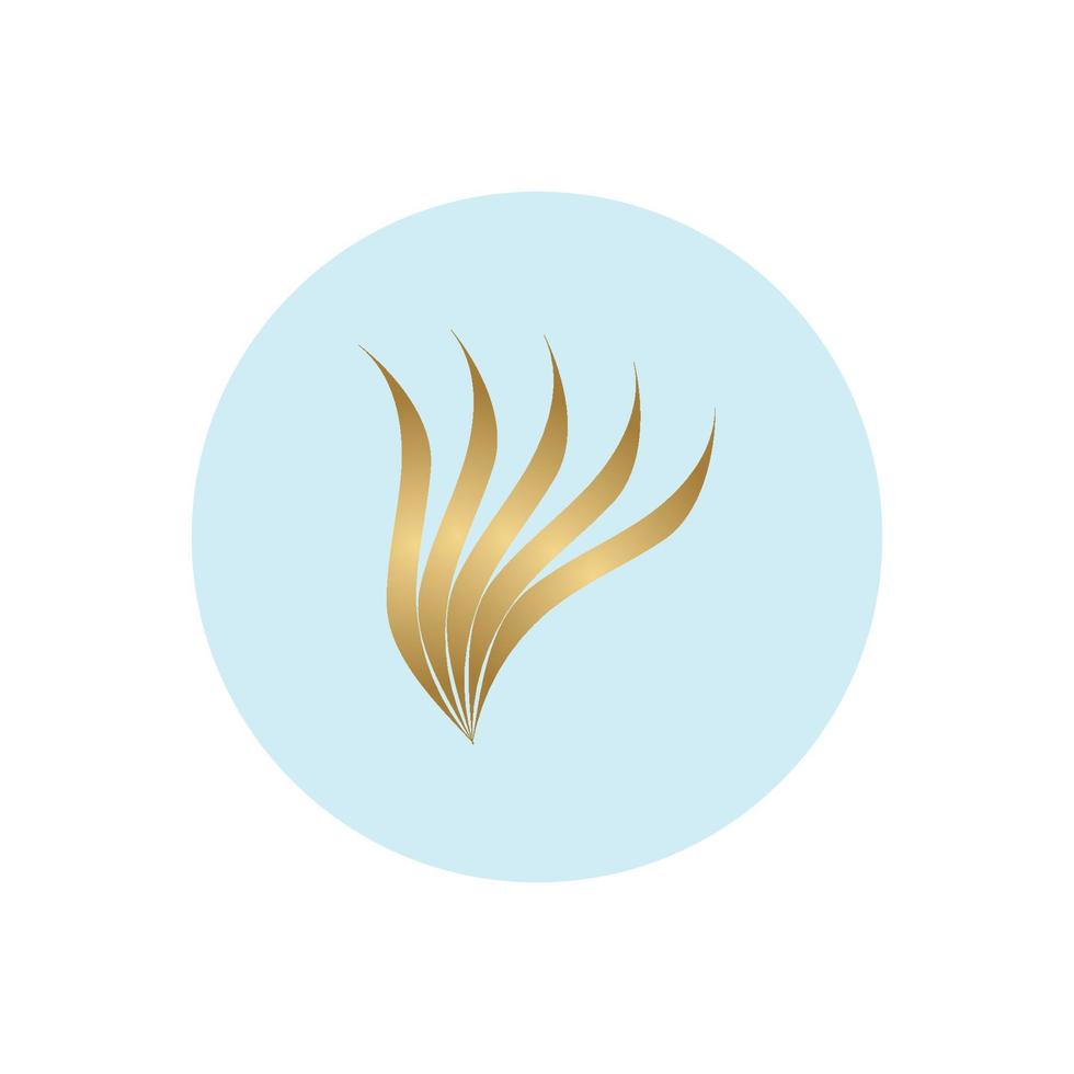Hair wave logo vector