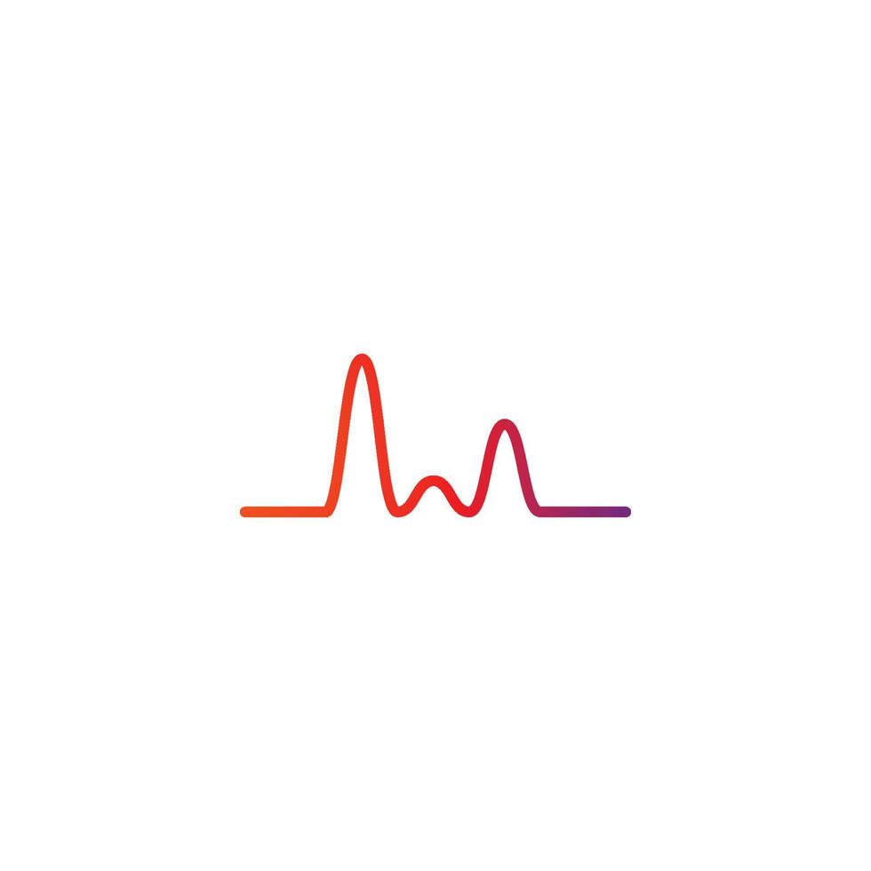 logotipo de música de onda de sonido vector