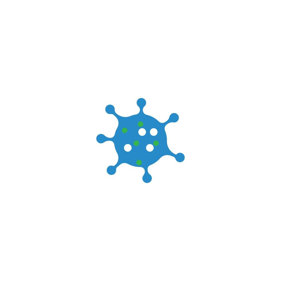 icono de virus bacteriano vector